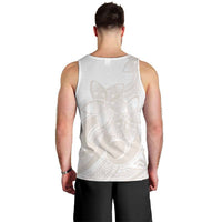 Polynesian Tribal Plumeria Lotu Tamaiti Men Tank Top Pastel Nude LT9 - Polynesian Pride