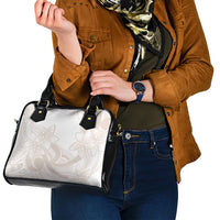 Polynesian Tribal Plumeria Lotu Tamaiti Shoulder Handbag Pastel Nude - Polynesian Pride