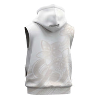 Polynesian Tribal Plumeria Lotu Tamaiti Sleeveless Hoodie Pastel Nude LT9 - Polynesian Pride