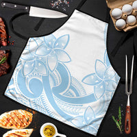 Polynesian Tribal Plumeria Lotu Tamaiti Apron Pastel Sky Blue - Polynesian Pride