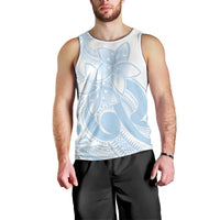 Polynesian Tribal Plumeria Lotu Tamaiti Men Tank Top Pastel Sky Blue LT9 - Polynesian Pride