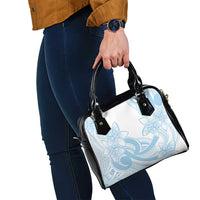 Polynesian Tribal Plumeria Lotu Tamaiti Shoulder Handbag Pastel Sky Blue - Polynesian Pride
