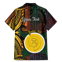 Personalised Shefa Day Family Matching Mermaid Dress and Hawaiian Shirt Happy June 18 Vanuatu Province LT14 - Polynesian Pride
