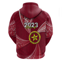 Custom Tonga Eua High School Hoodie Class of Year Tongan Ngatu Pattern LT14 - Polynesian Pride