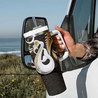 New Zealand Tumbler With Handle Aotearoa Silver Fern With Manaia Maori Unique Gold LT14 - Polynesian Pride
