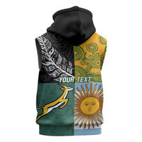 Personalised Rugby 2025 Championship Sleeveless Hoodie Combination of Southern Hemisphere Countries - Polynesian Pride
