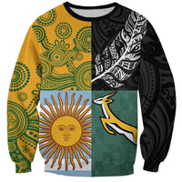 Personalised Rugby 2025 Championship Sweatshirt Combination of Southern Hemisphere Countries - Polynesian Pride