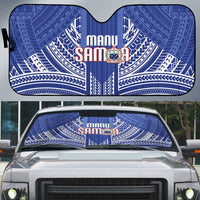 Manu Samoa Rugby 2026 Auto Sun Shade Samoan Pattern