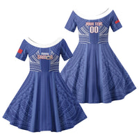 Custom Manu Samoa Rugby 2026 Family Matching Summer Maxi Dress and Hawaiian Shirt Samoan Pattern
