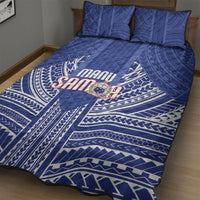 Manu Samoa Rugby 2026 Quilt Bed Set Samoan Pattern