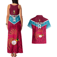 Custom Papua New Guinea Rugby Couples Matching Tank Maxi Dress And Hawaiian Shirt Goroka Lahanis PNG Polynesian Pattern LT14 - Polynesian Pride