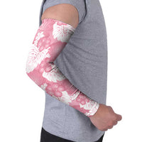 Pink Aloha Hawaii Arm Sleeves Monstera Hibiscus Plumeria Seamless Vibes - Polynesian Pride