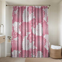 Pink Aloha Hawaii Bathroom Set Monstera Hibiscus Plumeria Seamless Vibes - Polynesian Pride