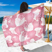 Pink Aloha Hawaii Sarong Monstera Hibiscus Plumeria Seamless Vibes - Polynesian Pride