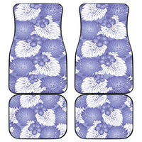 Purple Aloha Hawaii Car Mats Monstera Hibiscus Plumeria Seamless Vibes - Polynesian Pride