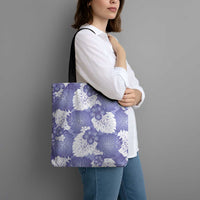 Purple Aloha Hawaii Tote Bag Monstera Hibiscus Plumeria Seamless Vibes - Polynesian Pride