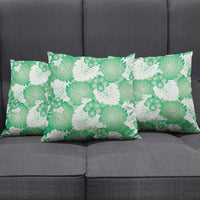 Green Aloha Hawaii Pillow Cover Monstera Hibiscus Plumeria Seamless Vibes - Polynesian Pride