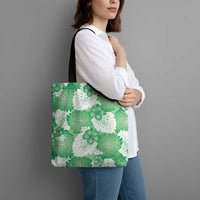 Green Aloha Hawaii Tote Bag Monstera Hibiscus Plumeria Seamless Vibes - Polynesian Pride