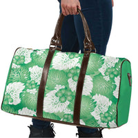 Green Aloha Hawaii Travel Bag Monstera Hibiscus Plumeria Seamless Vibes - Polynesian Pride