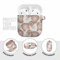Mocha Mousse Aloha Hawaii AirPods Case Monstera Hibiscus Plumeria Seamless Vibes - Polynesian Pride