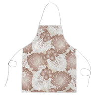 Mocha Mousse Aloha Hawaii Apron Monstera Hibiscus Plumeria Seamless Vibes - Polynesian Pride