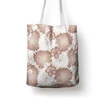 Mocha Mousse Aloha Hawaii Tote Bag Monstera Hibiscus Plumeria Seamless Vibes - Polynesian Pride