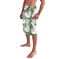 Sage Green Aloha Hawaii Lavalava Monstera Hibiscus Plumeria Seamless Vibes - Polynesian Pride
