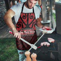 Keep Maori Wards New Zealand Apron Stronger Together Aotearoa Taniko - Polynesian Pride