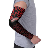 Personalised Keep Maori Wards New Zealand Arm Sleeves Stronger Together Aotearoa Taniko - Polynesian Pride