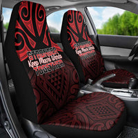 Keep Maori Wards New Zealand Car Seat Cover Stronger Together Aotearoa Taniko - Polynesian Pride