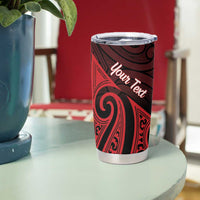 Personalised Keep Maori Wards New Zealand Tumbler Cup Stronger Together Aotearoa Taniko - Polynesian Pride