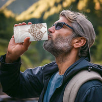 New Zealand Manta Ray Tattoo 4 in 1 Can Cooler Tumbler Aotearoa Maori Haehae Beige - Polynesian Pride