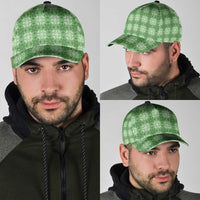 Green Hawaiian Quilt Classic Cap Hawaii Pineapple Monstera Palaka Motifs LT14 - Polynesian Pride