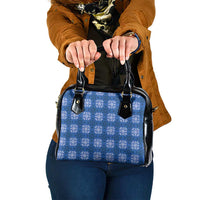 Royal Blue Hawaiian Quilt Shoulder Handbag Hawaii Pineapple Monstera Palaka Motifs LT14 One Size Royal Blue - Polynesian Pride