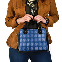Royal Blue Hawaiian Quilt Shoulder Handbag Hawaii Pineapple Monstera Palaka Motifs LT14 - Polynesian Pride