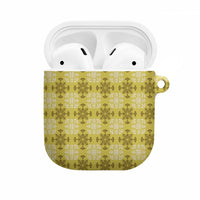 Yellow Hawaiian Quilt AirPods Case Hawaii Pineapple Monstera Palaka Motifs LT14 Yellow - Polynesian Pride