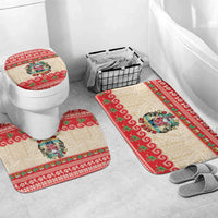 Mele Kalikimaka Hawaii Bathroom Set Funny Beer-Loving Santa Hawaiian Tropical - Polynesian Pride