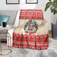 Mele Kalikimaka Hawaii Blanket Funny Beer-Loving Santa Hawaiian Tropical - Polynesian Pride