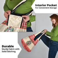 Mele Kalikimaka Hawaii Grocery Bag Funny Beer-Loving Santa Hawaiian Tropical - Polynesian Pride