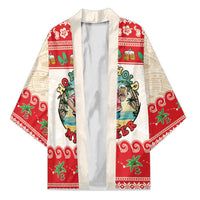 Mele Kalikimaka Hawaii Kimono Funny Beer-Loving Santa Hawaiian Tropical - Polynesian Pride