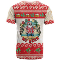 Mele Kalikimaka Hawaii T Shirt Funny Beer-Loving Santa Hawaiian Tropical LT14 - Polynesian Pride