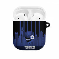 New Zealand Auckland Football Custom AirPods Case Go City of Sails Est 2025 LT14 Black - Polynesian Pride