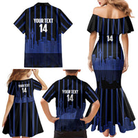 New Zealand Auckland Football Custom Family Matching Mermaid Dress and Hawaiian Shirt Go City of Sails Est 2025 LT14 - Polynesian Pride