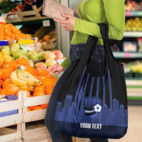 New Zealand Auckland Football Custom Grocery Bag Go City of Sails Est 2025 LT14 - Polynesian Pride