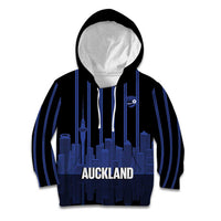 New Zealand Auckland Football Custom Kid Hoodie Go City of Sails Est 2025 LT14 Hoodie Black - Polynesian Pride