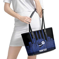New Zealand Auckland Football Custom Leather Tote Bag Go City of Sails Est 2025