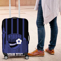New Zealand Auckland Football Custom Luggage Cover Go City of Sails Est 2025 LT14 Black - Polynesian Pride