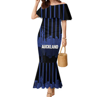 New Zealand Auckland Football Custom Mermaid Dress Go City of Sails Est 2025 LT14 Women Black - Polynesian Pride