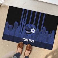 New Zealand Auckland Football Custom Rubber Doormat Go City of Sails Est 2025 LT14 - Polynesian Pride