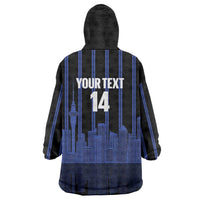 New Zealand Auckland Football Custom Wearable Blanket Hoodie Go City of Sails Est 2025